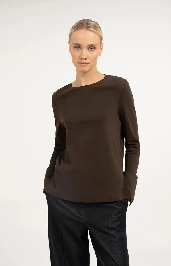YAYA Longsleeve 01-709438-610 Bruin 1
