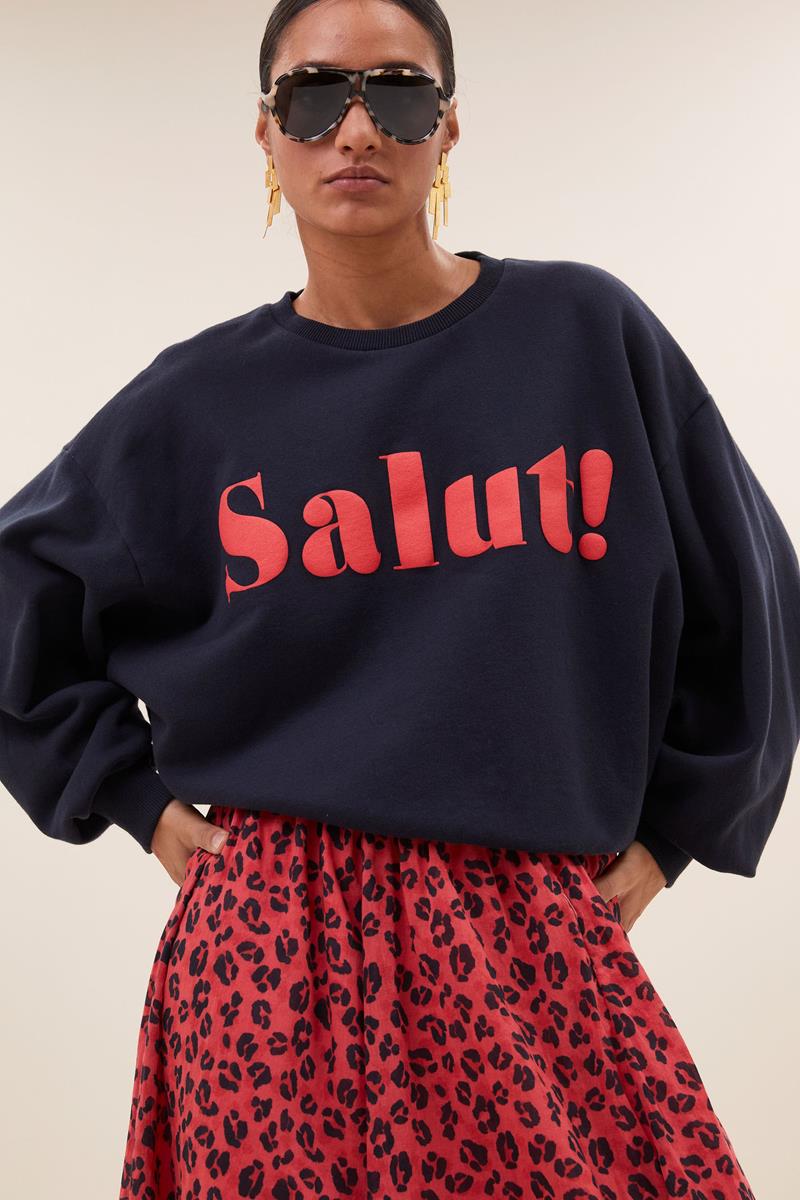 By-Bar Sweater Bibi Salut Blauw 1