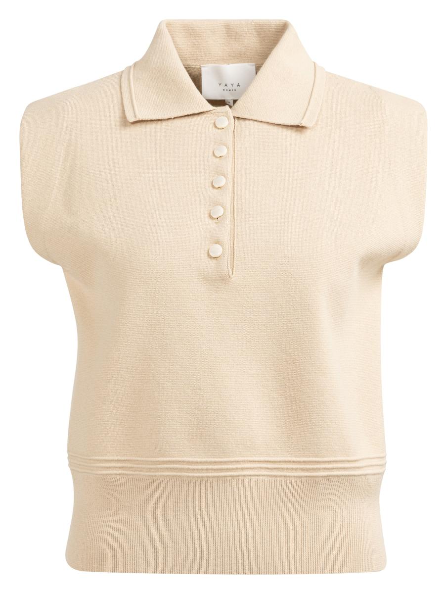 YAYA Top 01-000572-603 Beige 2