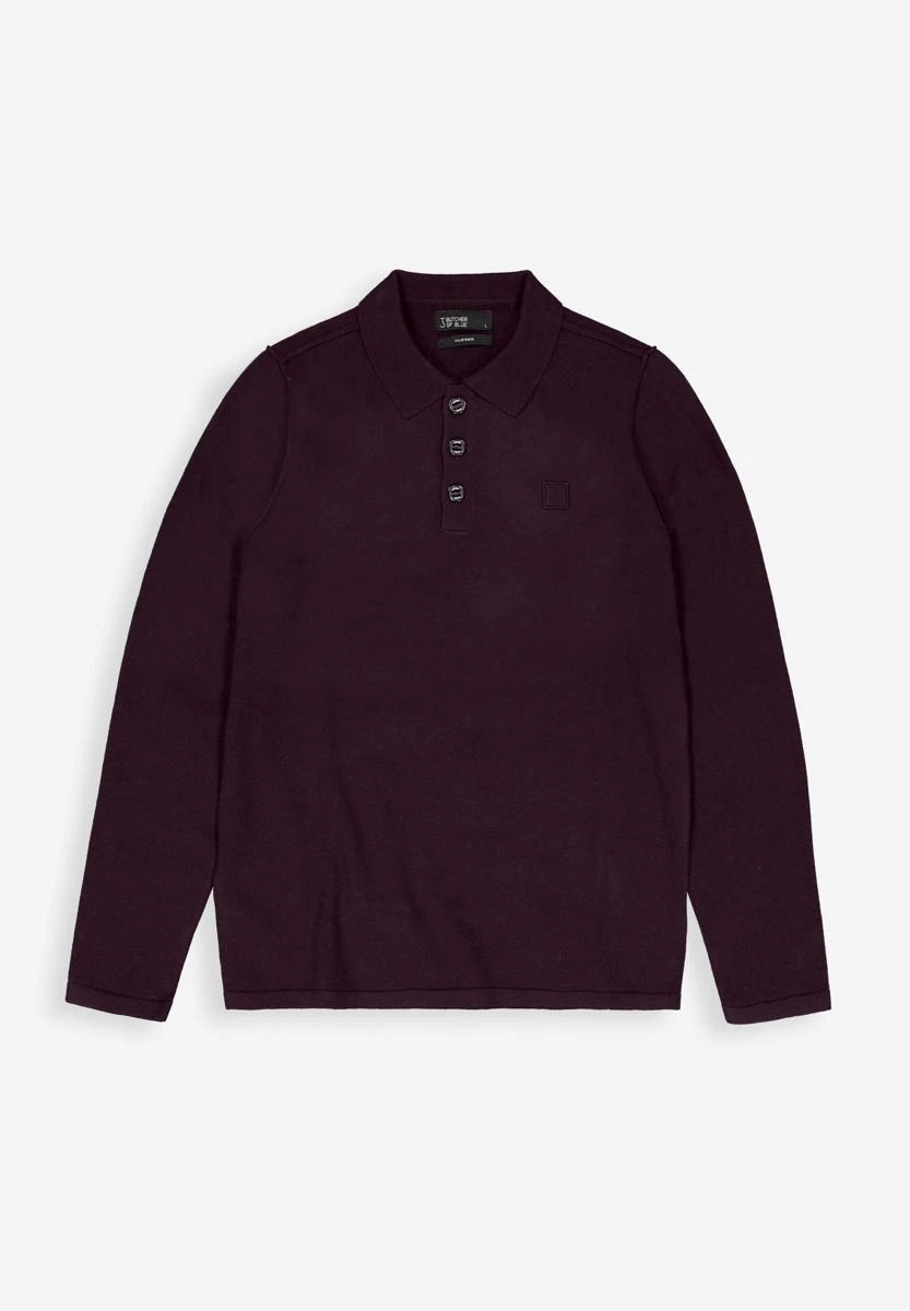 Butcher of Blue Trui Clifden Polo Paars 2