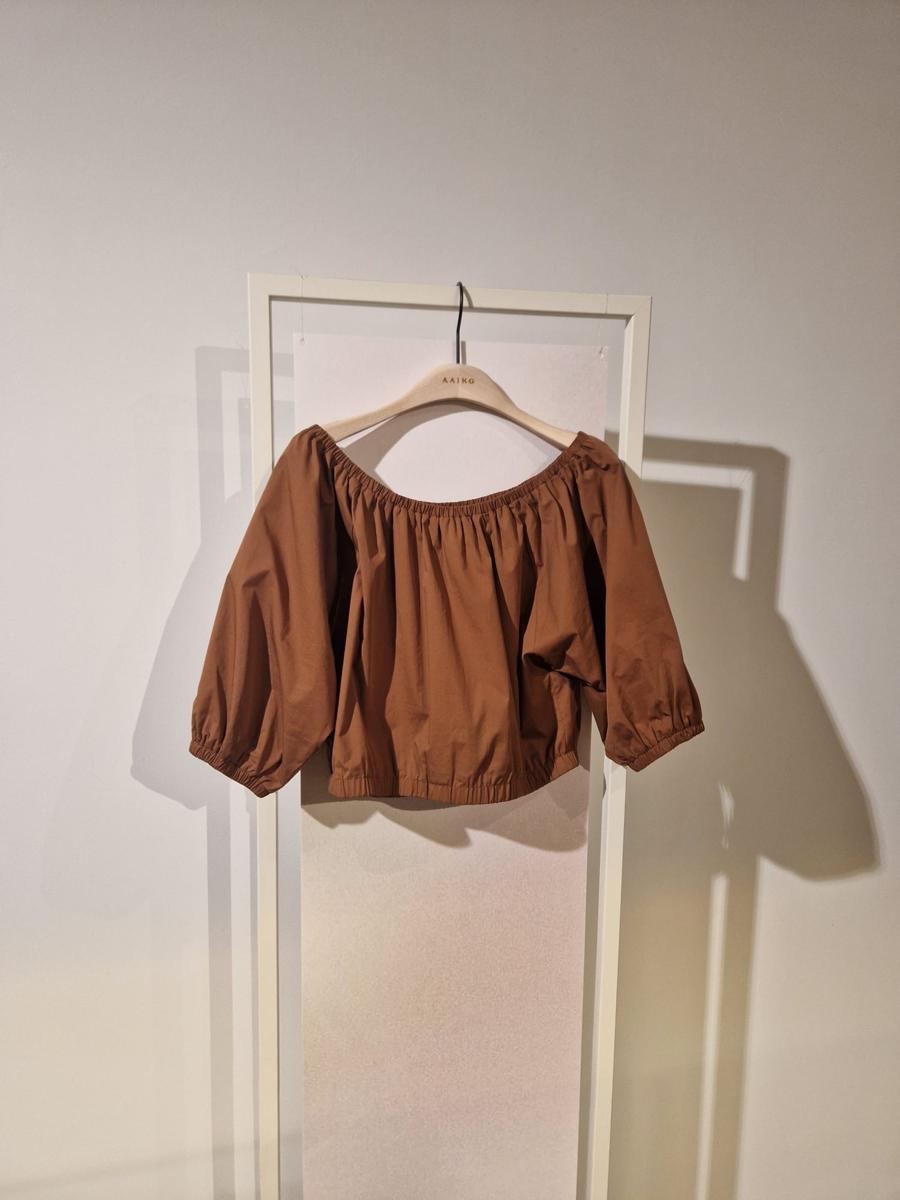 Aaiko Blouse MADDY POPLINE CO Bruin 1