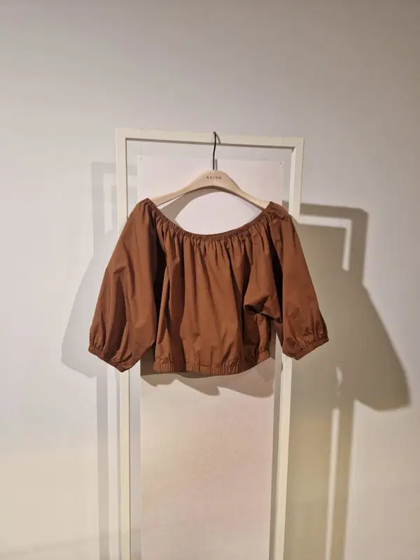 Aaiko Blouse MADDY POPLINE CO Bruin 1