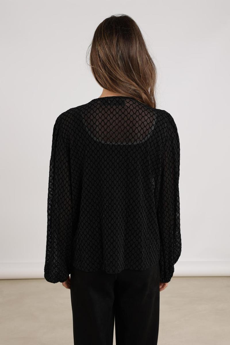 NUKUS Blouse NKF01043 Zwart 3