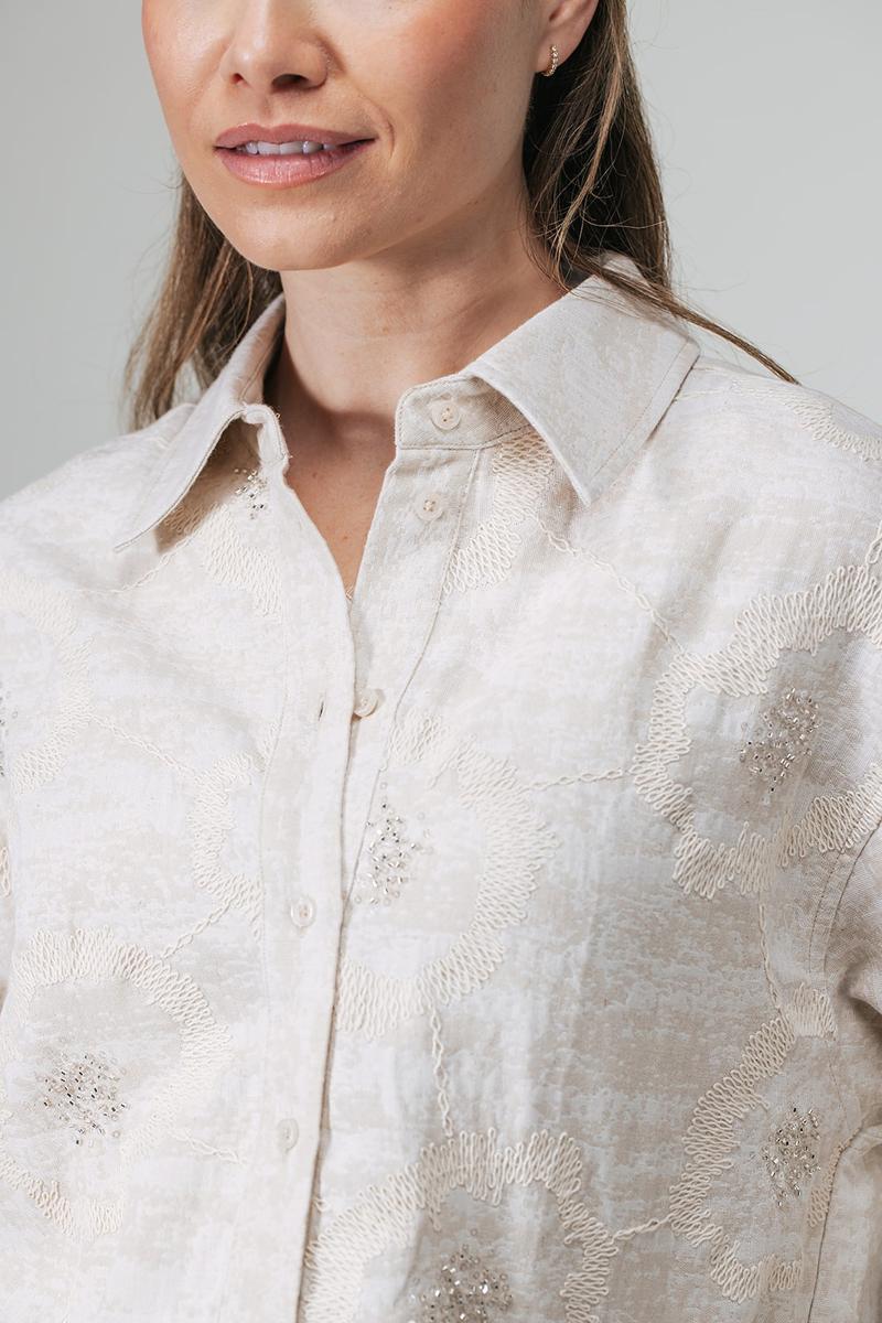 Label DOT Blouse Annemart Beige 4