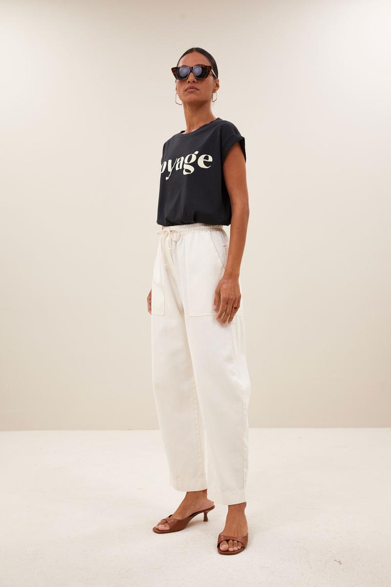 By-Bar T-Shirt Tobi Voyage Top Zwart 6