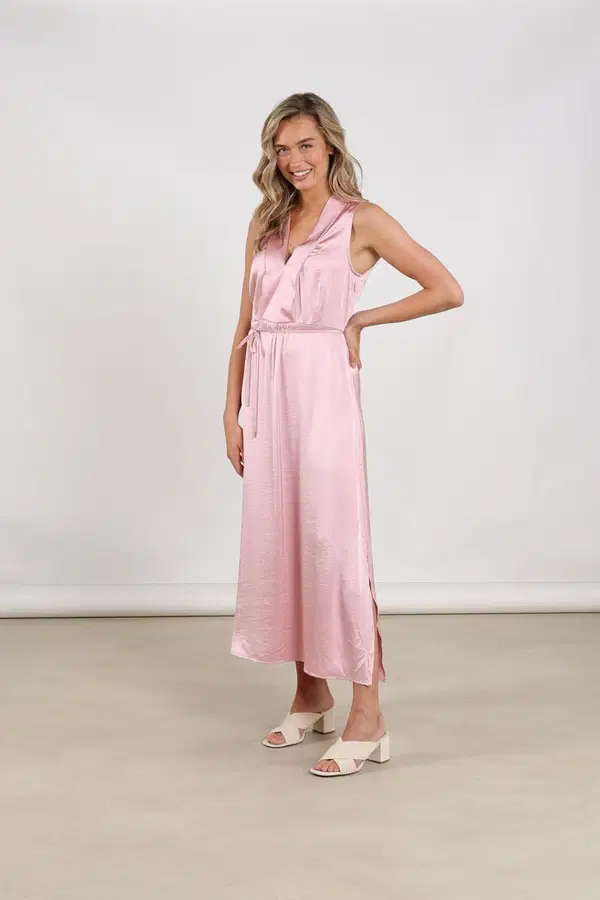 NUKUS Jurk Violet Roze 1