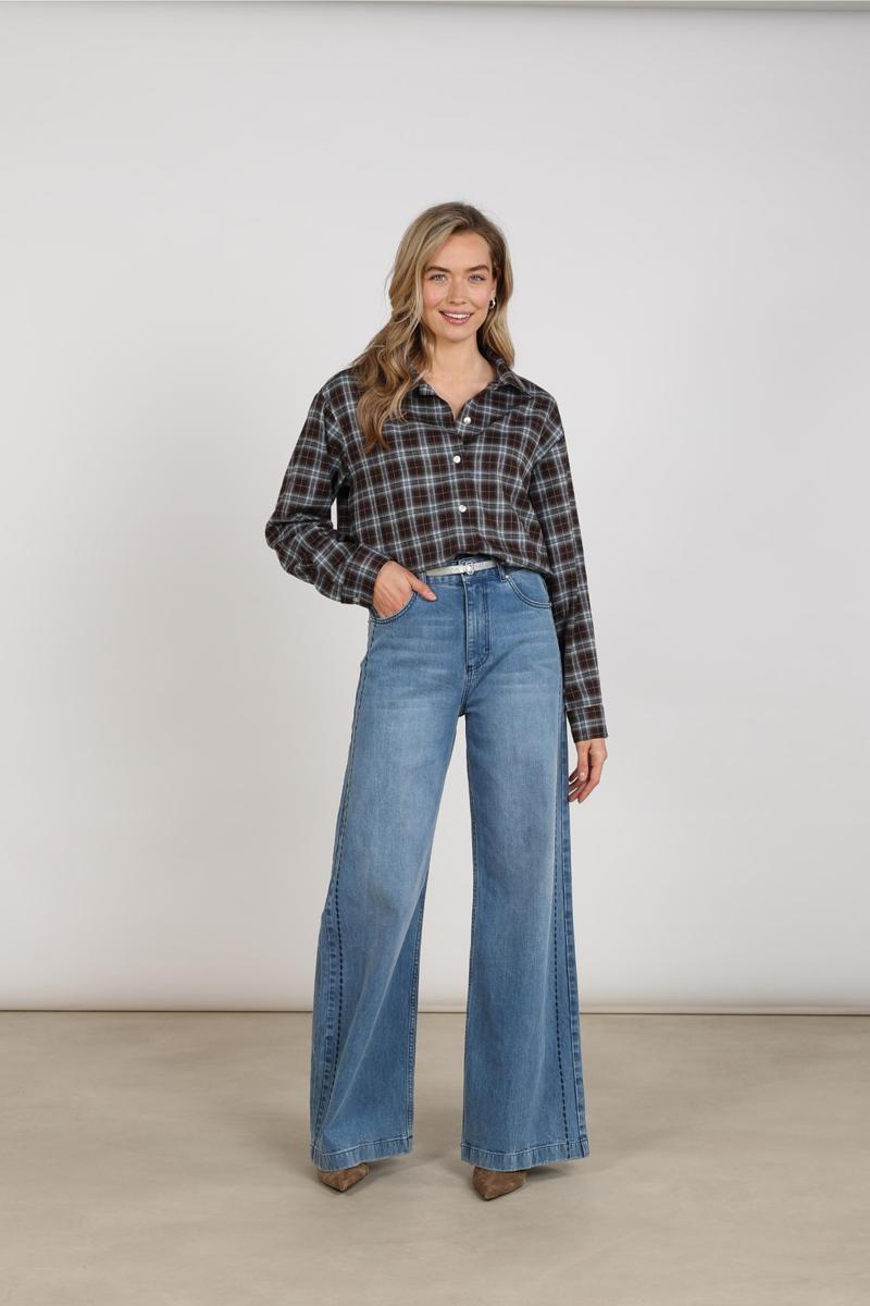 NUKUS Blouse NKF02262 Bruin 5