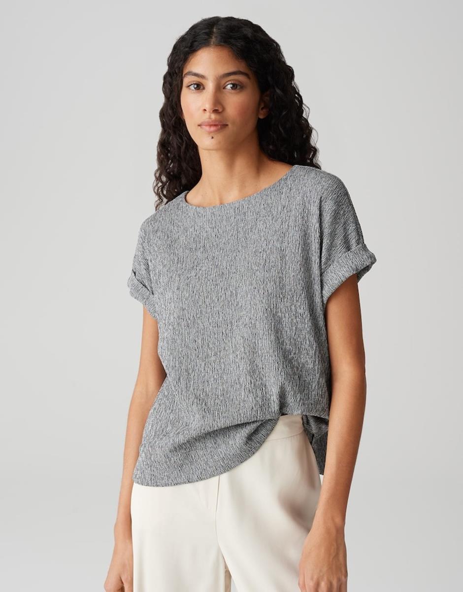 OPUS T-Shirt Sieko Blauw 1