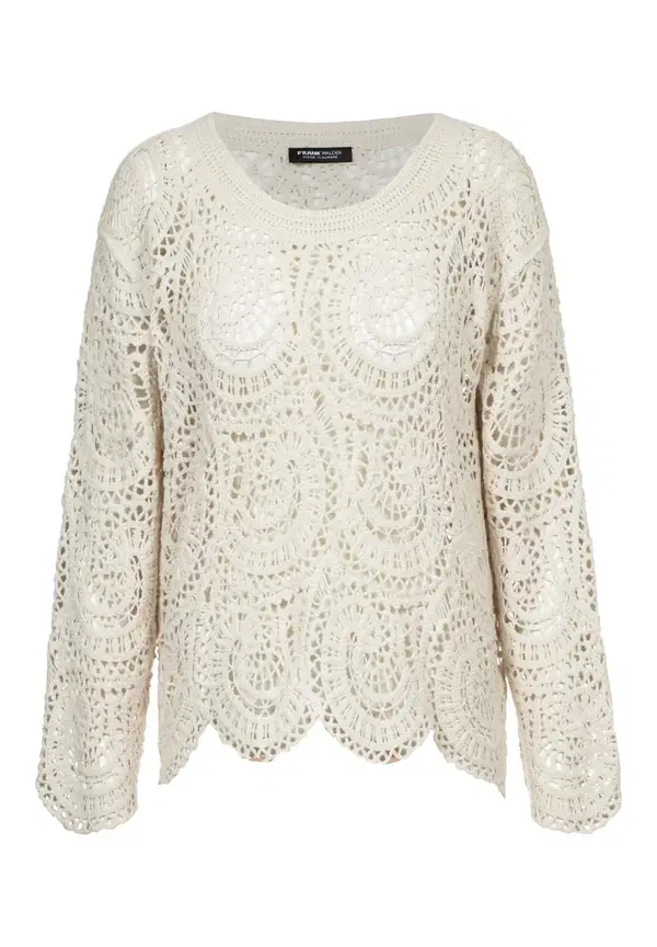 Frank Walder Blouse 1202071 Beige 1