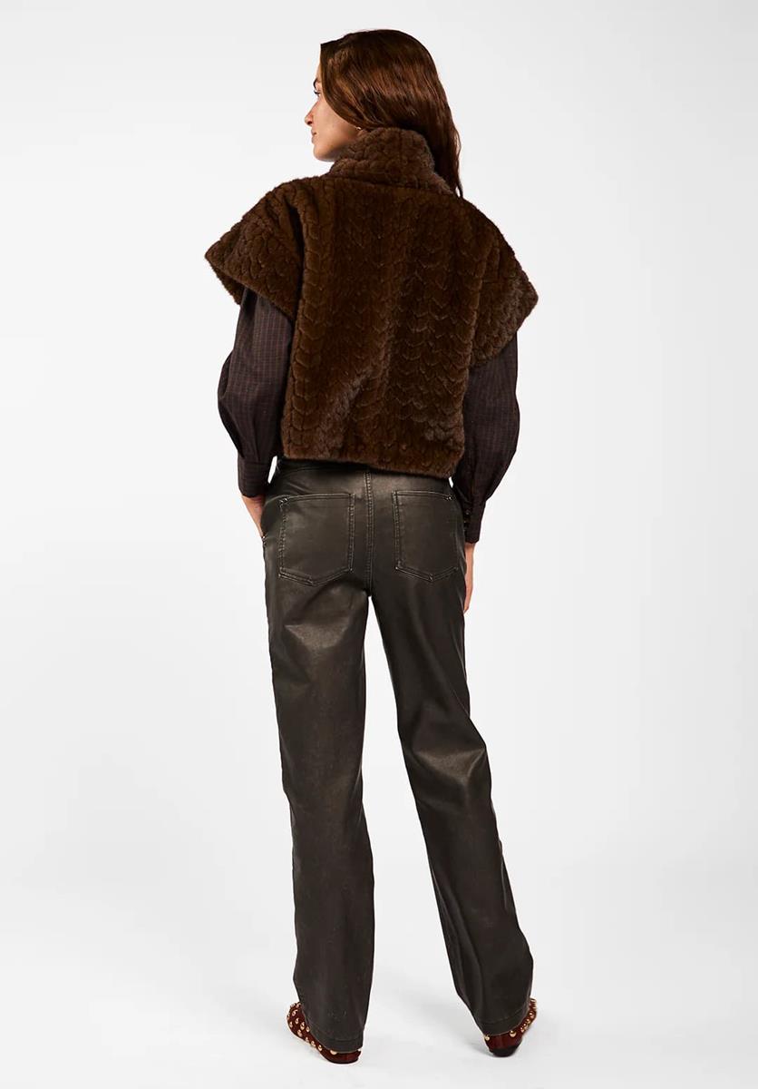 Aaiko Gilet Amala Bruin 3