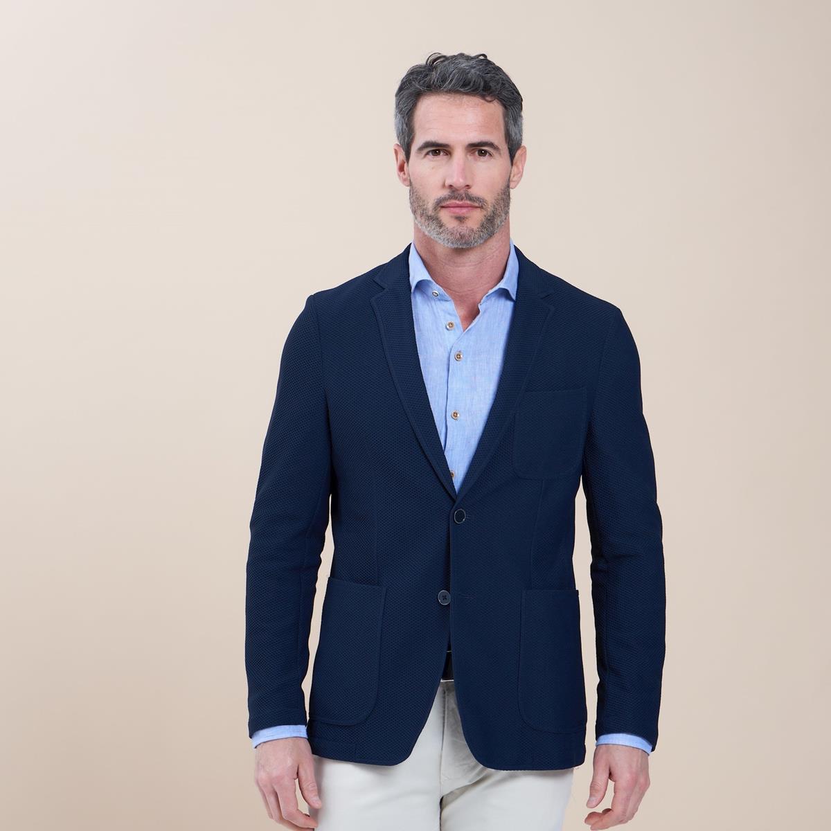 R2 Amsterdam R2 Colbert NOS.TRAVELJACKET. Blauw 2