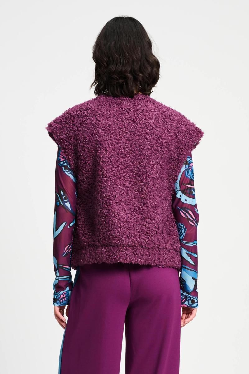 POM Amsterdam Gilet SP9367 Paars 2