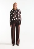 Jansen Amsterdam Blouse DOT W26 Bruin 3