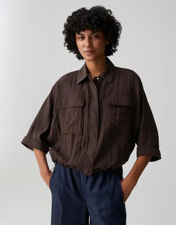 OPUS Blouse Fropa Bruin 1