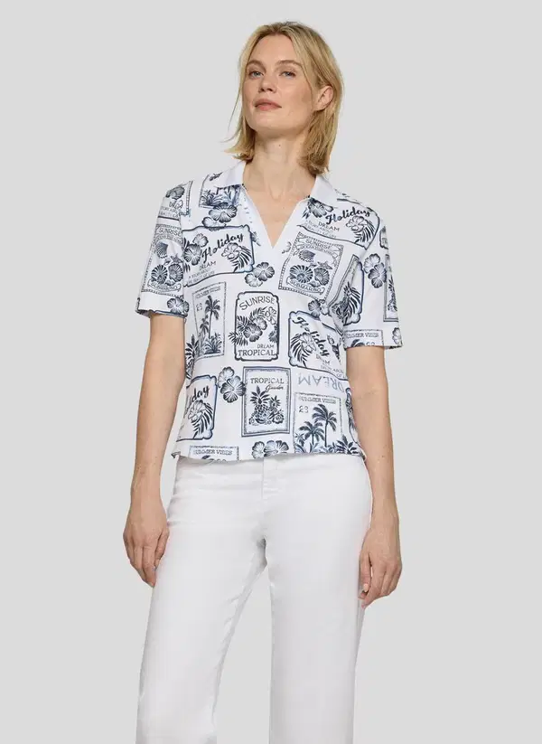 Rabe T-Shirt 56-121371 Blauw 1