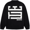 WOODBIRD Sweater Stamp Zwart 3