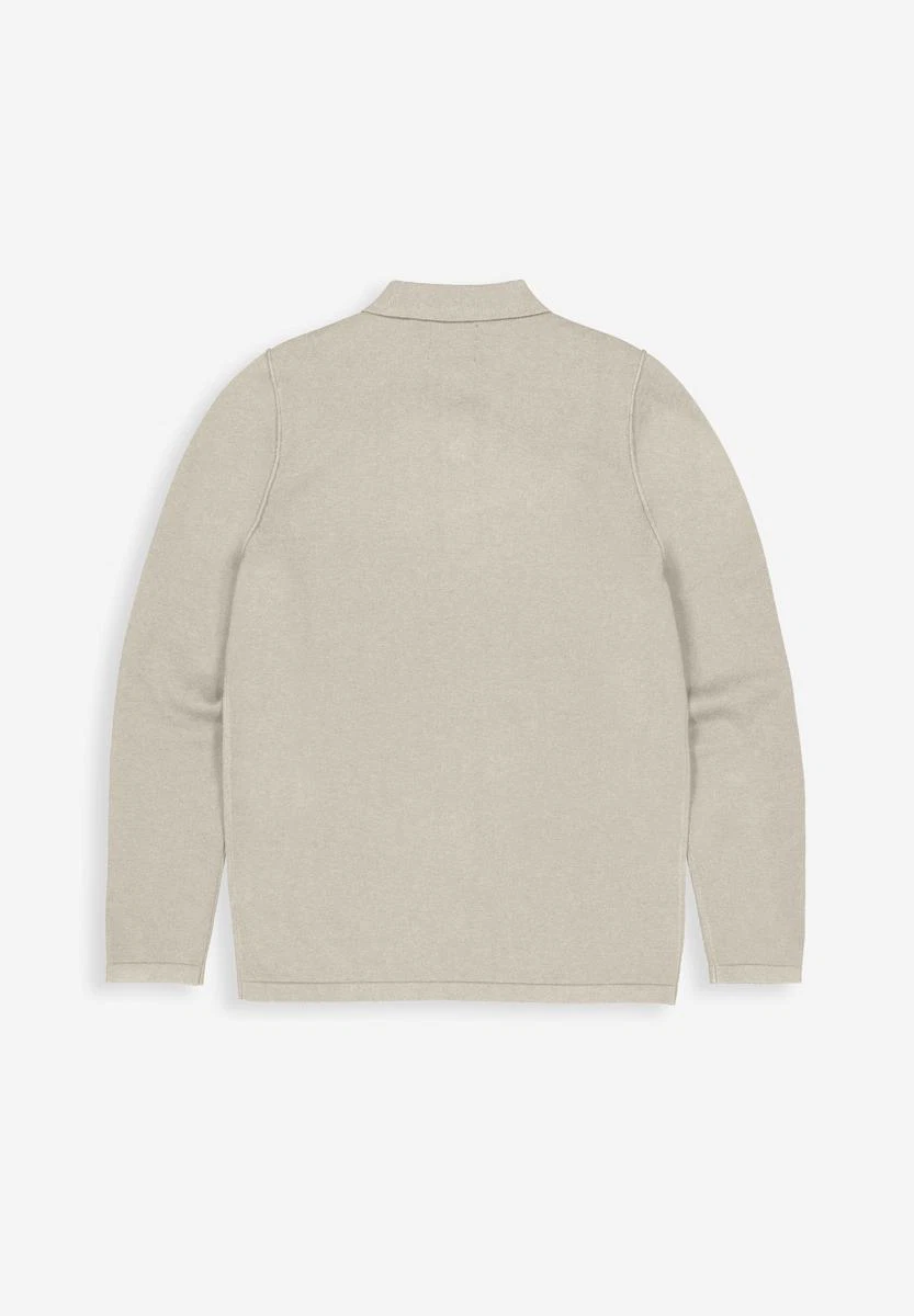 Butcher of Blue Trui Clifden Polo Beige 4