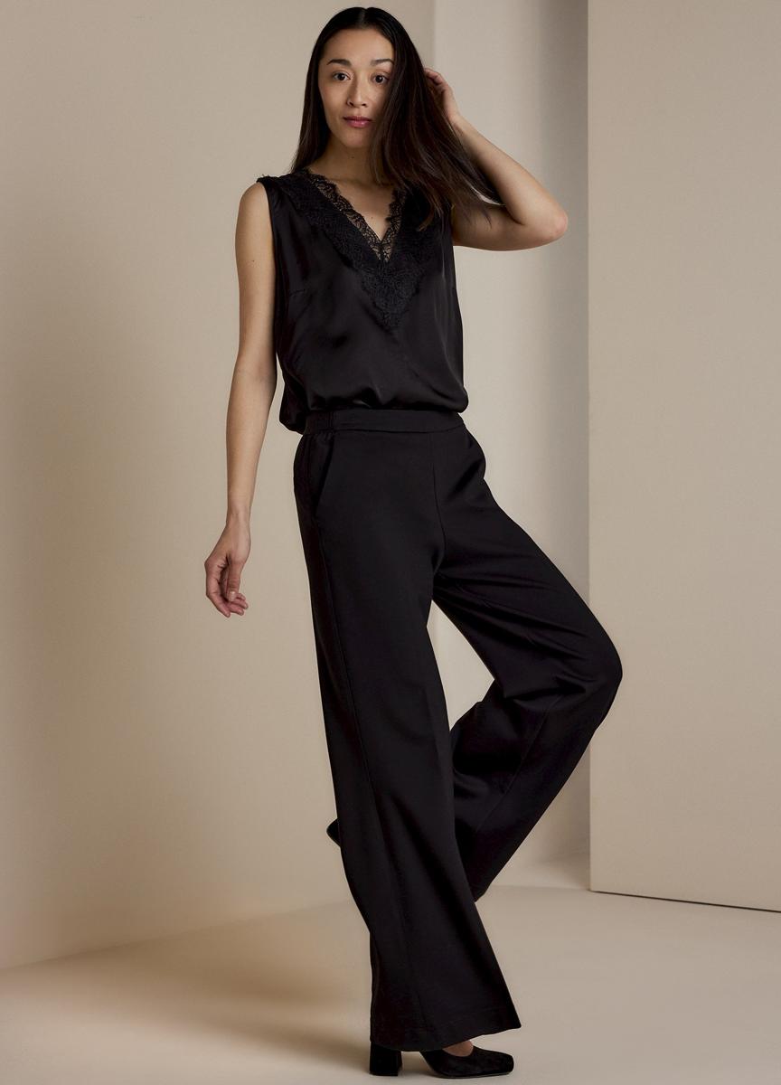 Summum Pantalon Rome-11580 Zwart 5