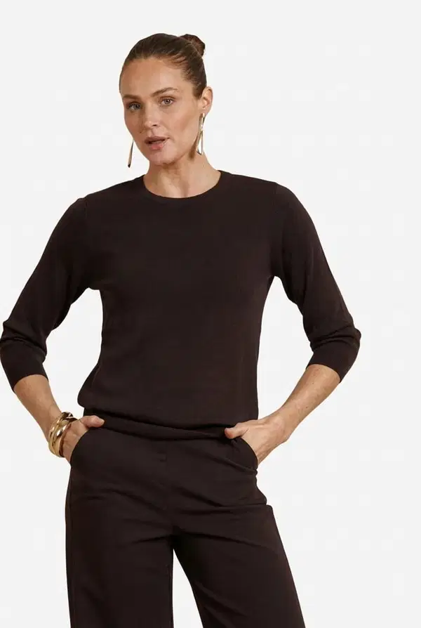 Studio Anneloes Trui Luna  Bruin 1