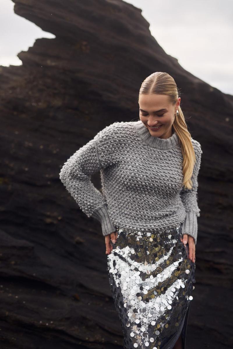 NUKUS Trui Khloe Grijs 6