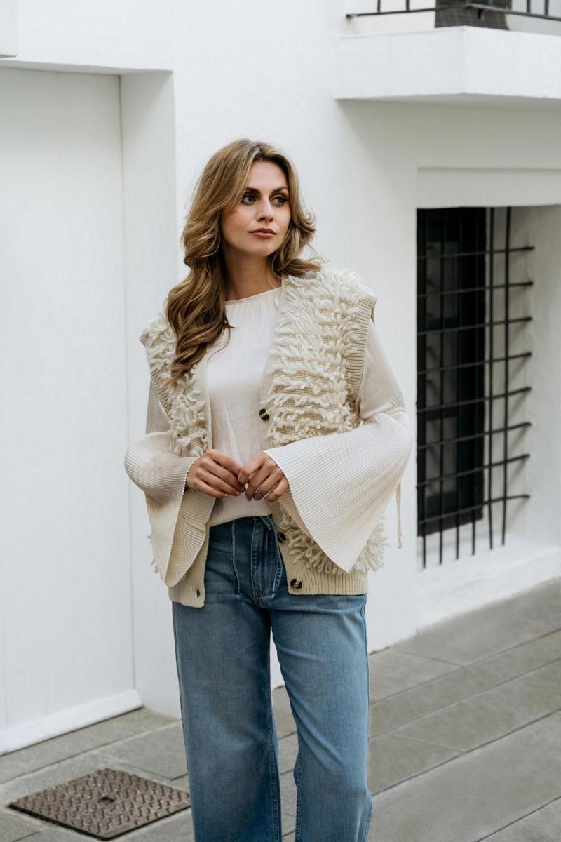 &Co Woman Gilet Banu Beige 5