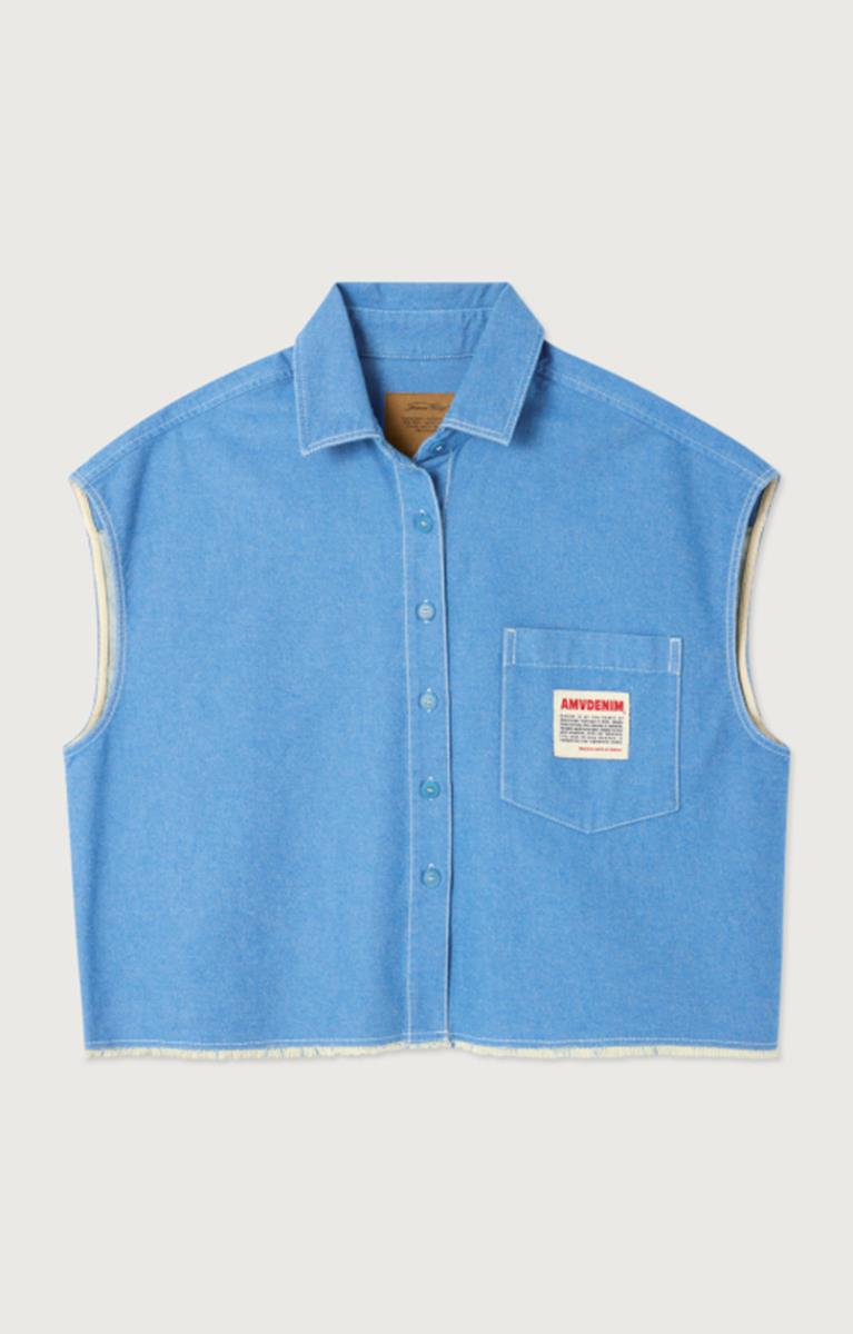 American Vintage Blouse Pusway Blauw 1