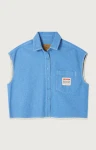 American Vintage Blouse Pusway Blauw 1
