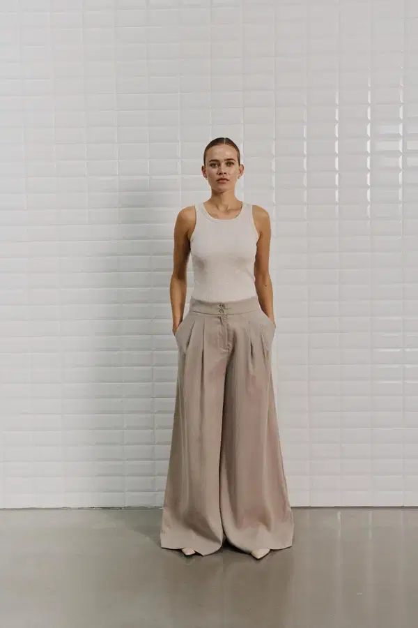 WithBlack Pantalon Marleen Beige 1