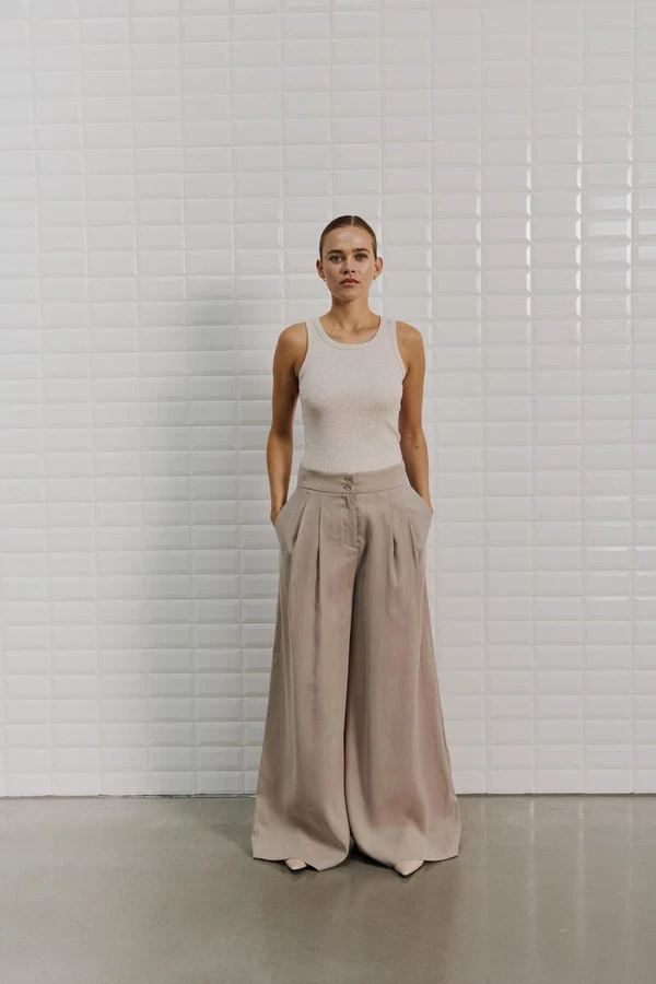 WithBlack Pantalon Marleen Beige 1