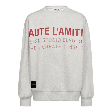 Haute L'Amitié Sweater Studio Logo Grijs 1
