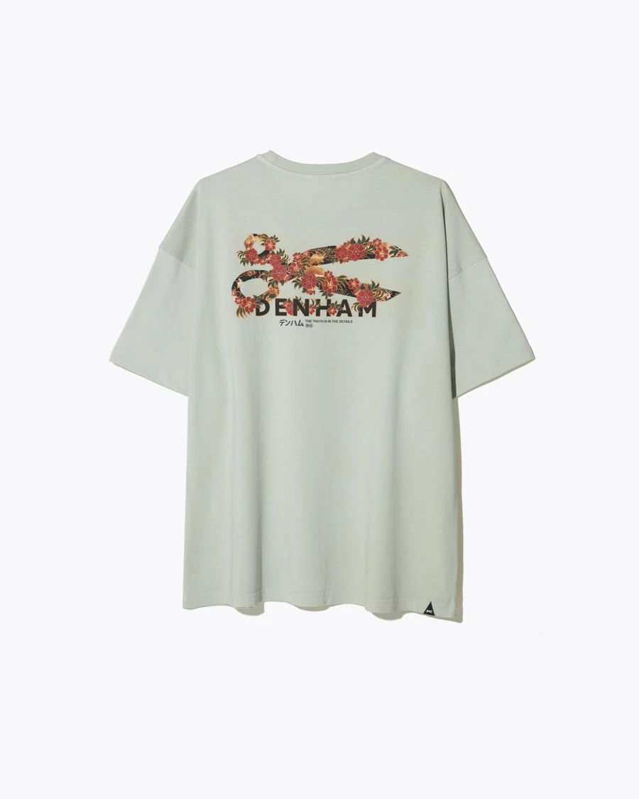 Denham T-Shirt Flowy Groen 4