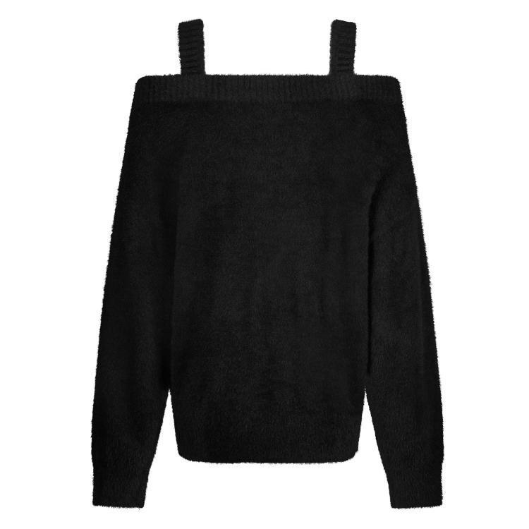 NUKUS Trui Praag Lurex Zwart 2