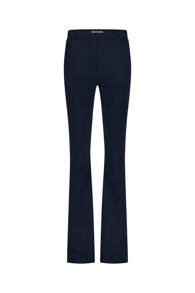 Studio Anneloes Pantalon Flair Bonded Long Blauw 2