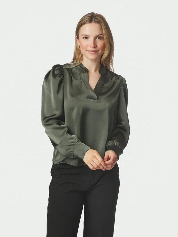Neo Noir Blouse Rosslyn Groen 1
