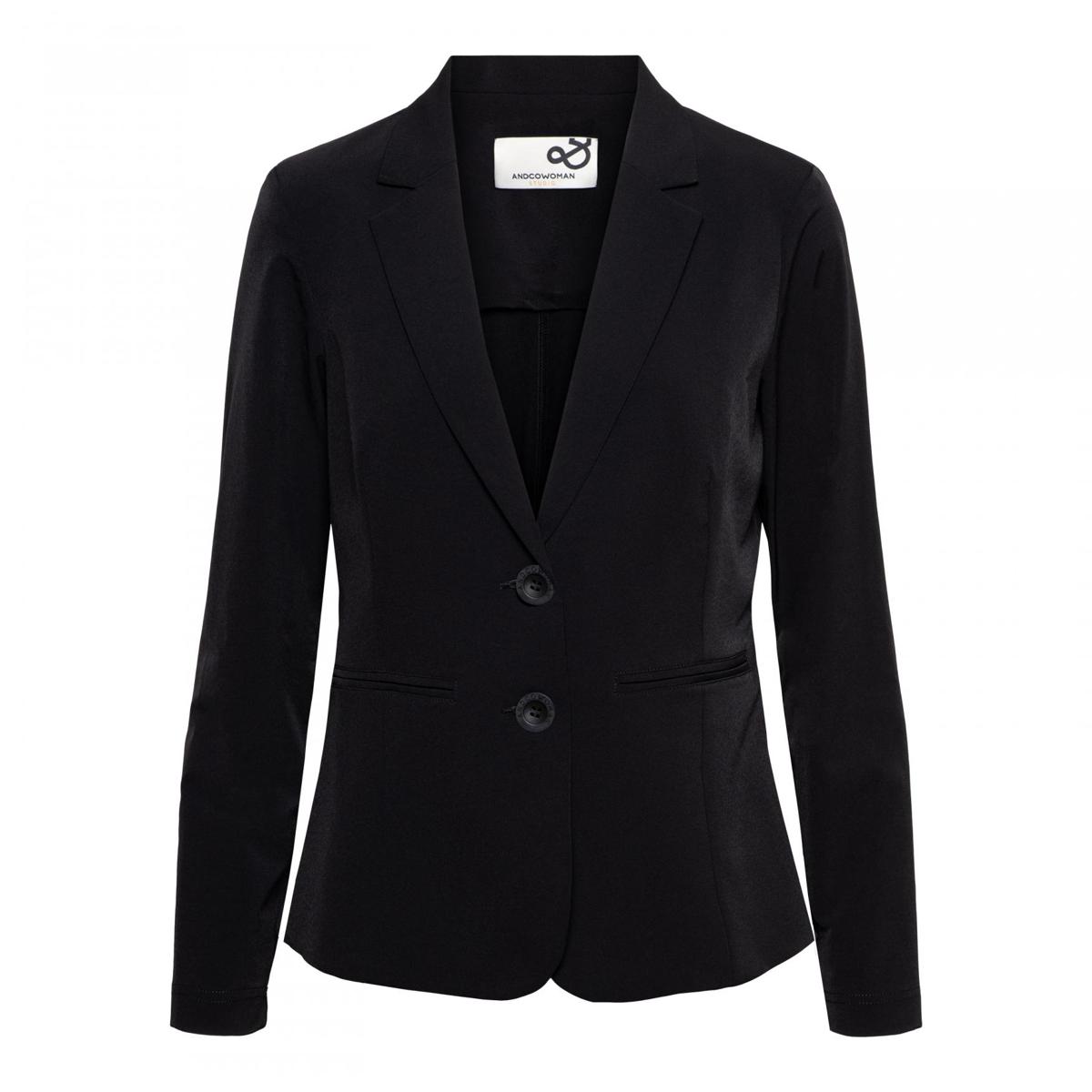 &Co Woman &Co Woman Blazer BZ167 Zwart 1