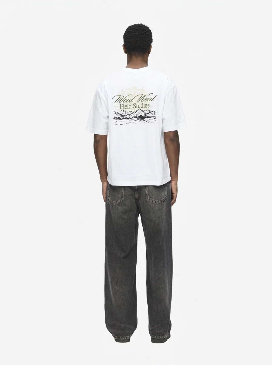 Wood Wood T-Shirt Gary Wit 1