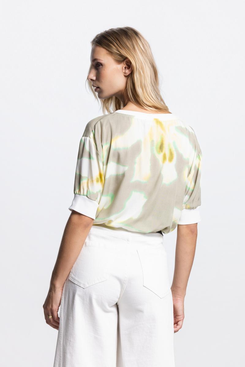 Jansen Amsterdam Blouse Raven Groen 3