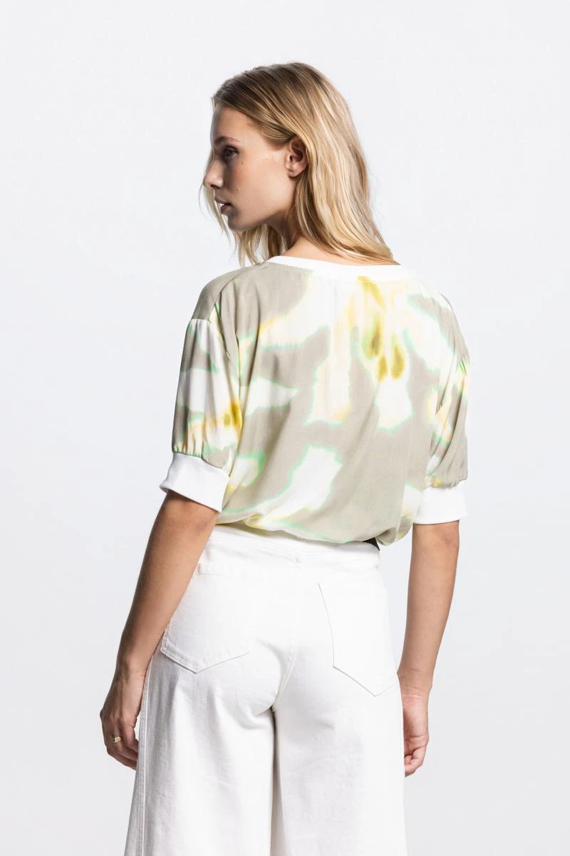 Jansen Amsterdam Blouse Raven Groen 3