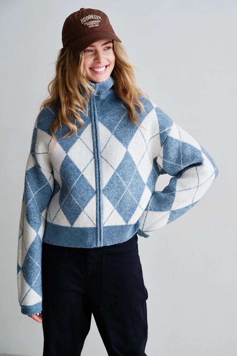 Penn & Ink Vest W26C398 Blauw 1