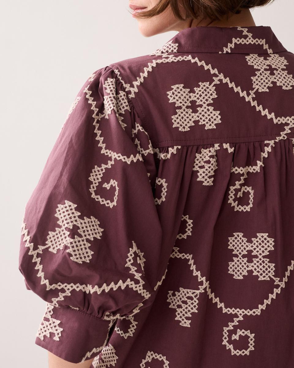 Summum Blouse 2s3500-12446 Paars 3