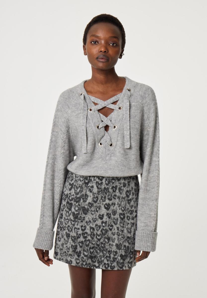 Fabienne Chapot Trui Liseth Grijs 1