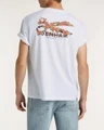 Denham T-Shirt Flowy Wit 3