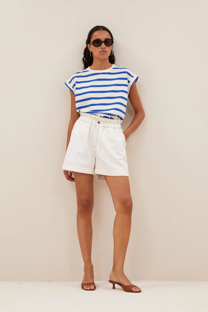 By-Bar Short Leon Twill Short Off-White 4