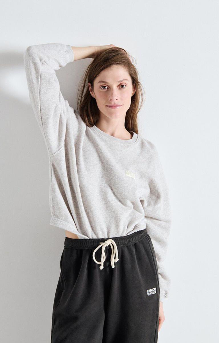 American Vintage Sweater Kodytown Grijs 1