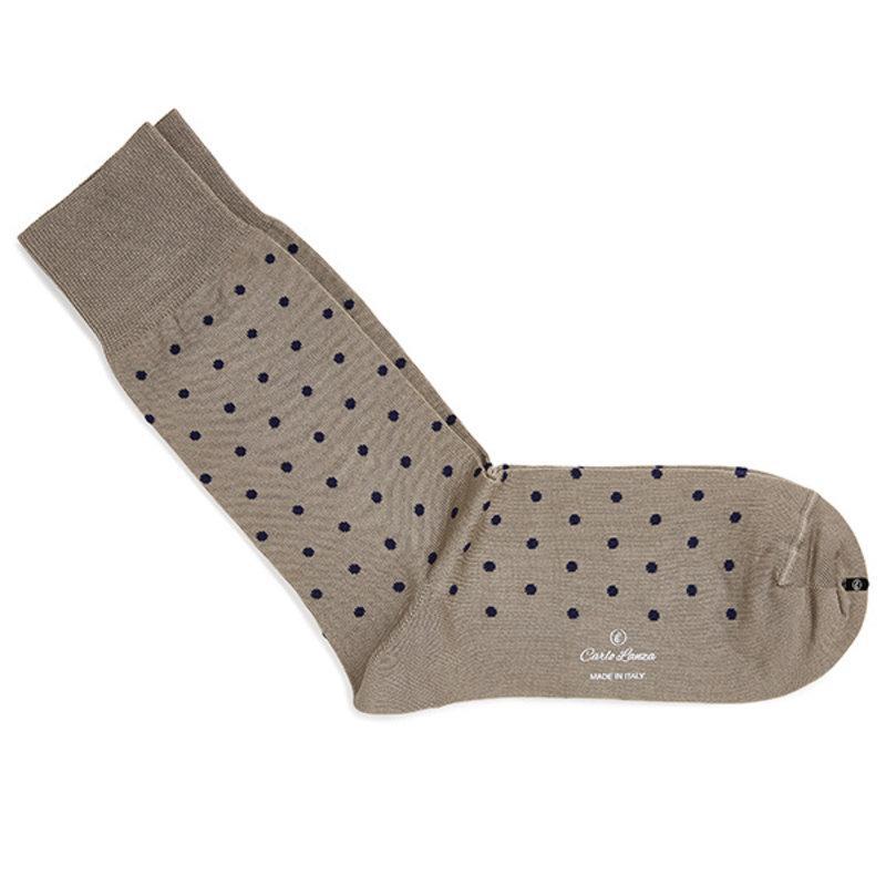 Carlo Lanza Sokken 104 Intrecci Taupe 1