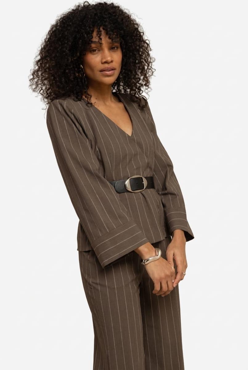 Studio Anneloes Blouse Cilou Stripe Groen 1