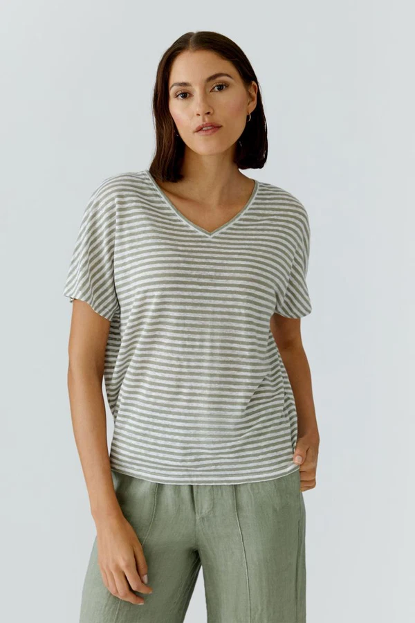 Oui T-Shirt 0097372 Groen 1
