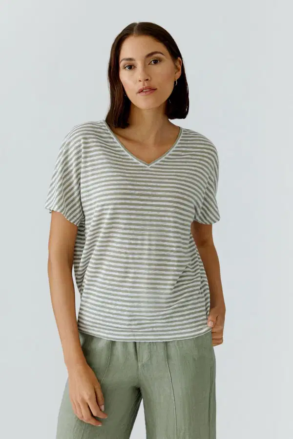 Oui T-Shirt 0097372 Groen 1
