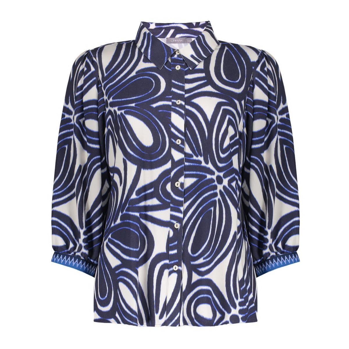 Geisha Blouse 63250-20 Blauw 2