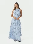 Neo Noir Jurk Marli Big Dot Blauw 1